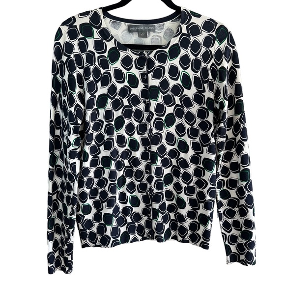 Josephine Chaus Silk Blend Lightweight Button front Cardigan Sweater Size M - Picture 1 of 14